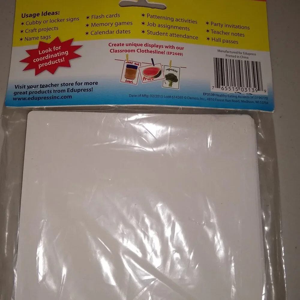 Edupress Healthy Eating Bulletin Board Accents 36 designs New