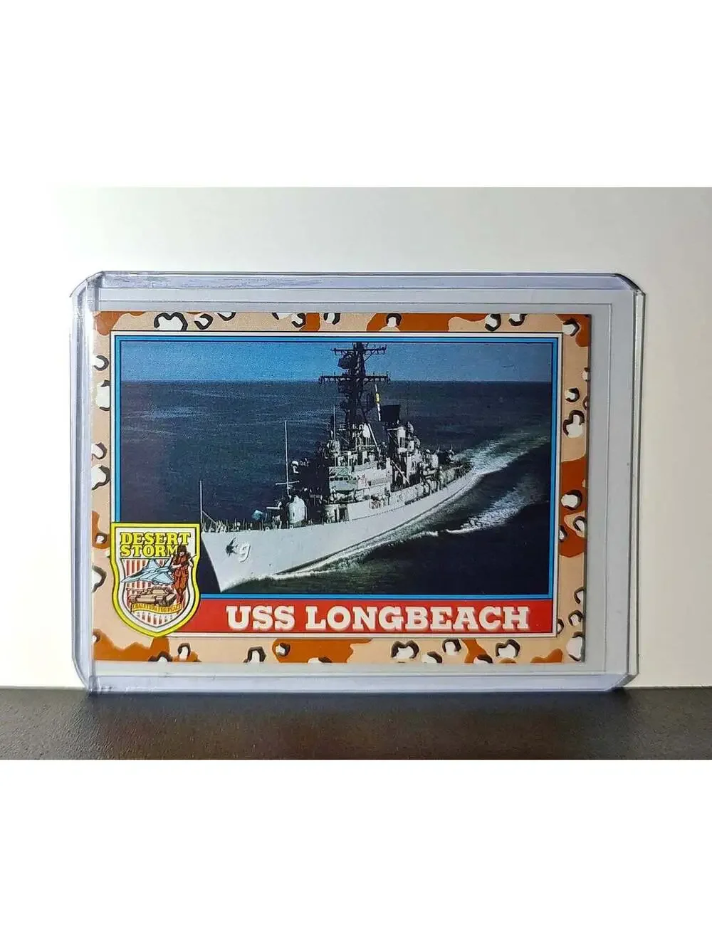 USS Long Beach 1991 Topps Desert Storm #121 Card