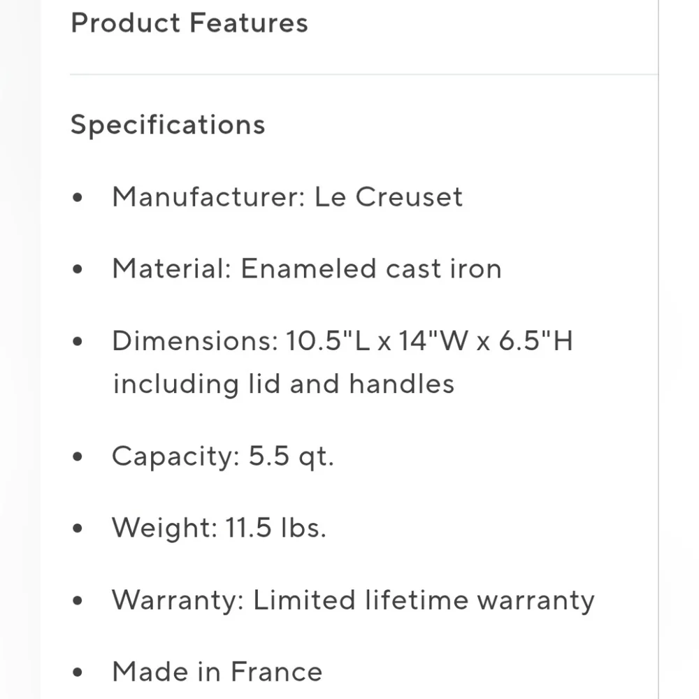Le Creuset le creuset