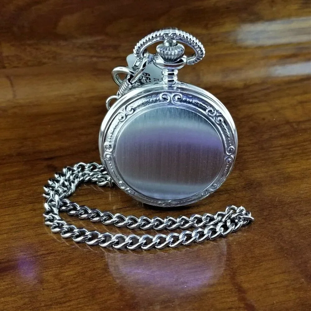 New Old Stock COLIBRI Silver Easy Read Pocket Watch