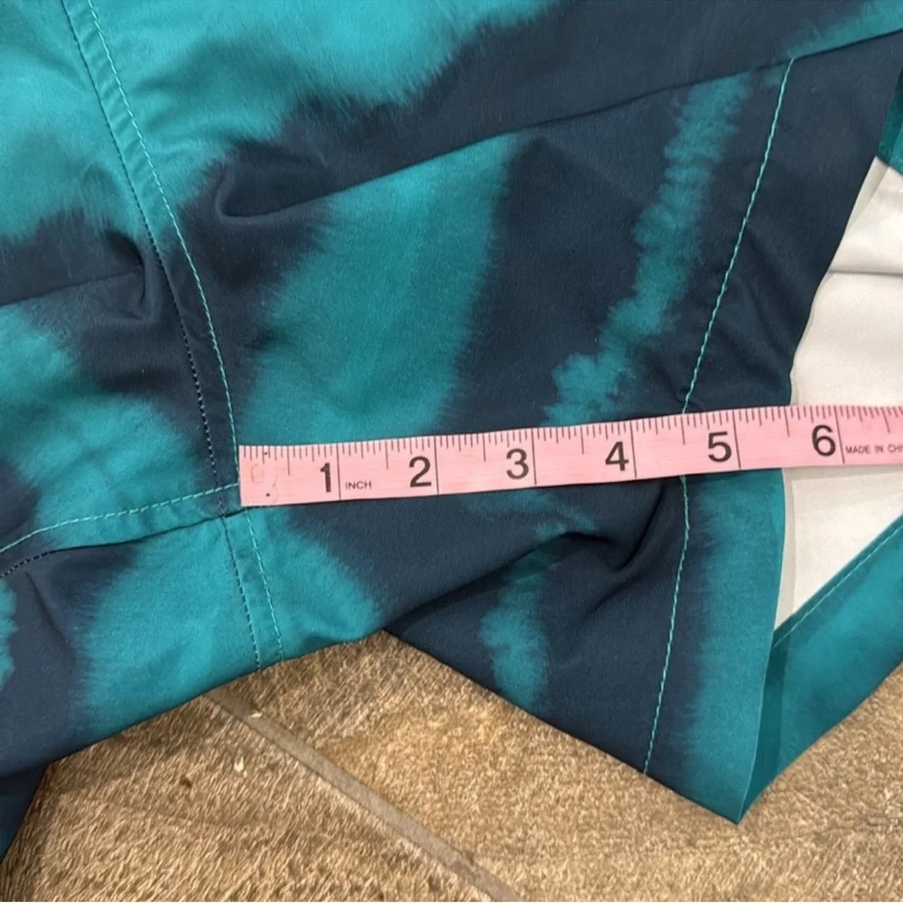 Speedo Men’s XL Swim Trunks Blue Teal Striped Board Shorts Quick Dry