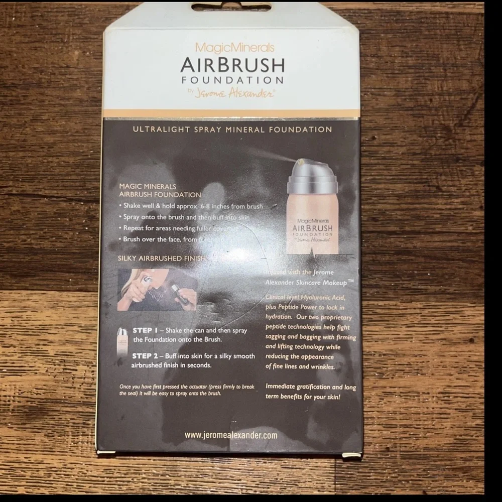 Magic Minerals Airbrush Foundation Light Jerome Alexander Flawless Makeup Set