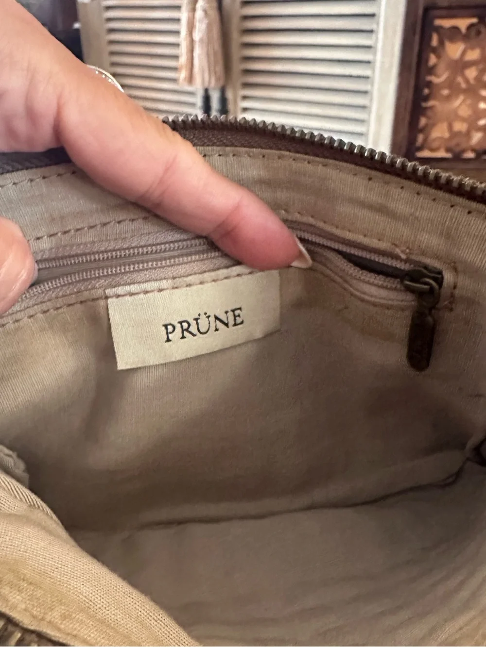 Prune suede across #10