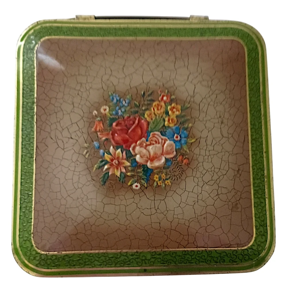 Vintage tin container