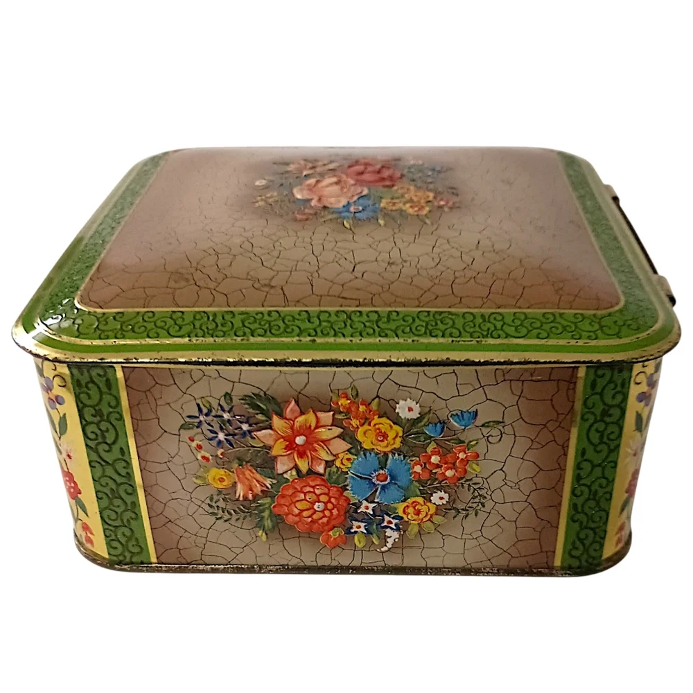 Vintage tin container