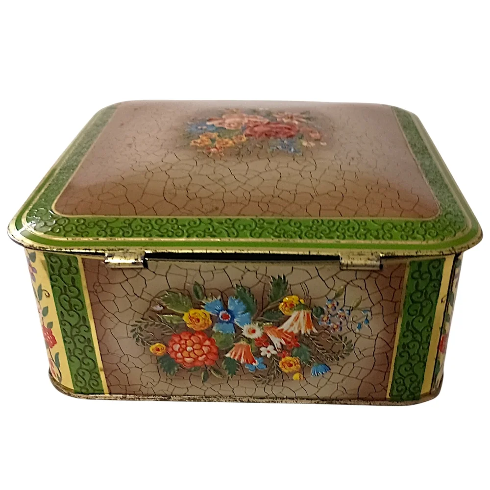 Vintage tin container