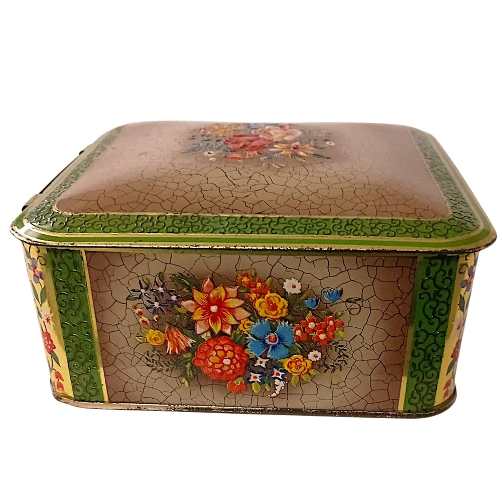 Vintage tin container