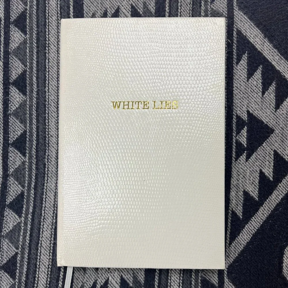 Sloane Stationery White Lies‎ Lizard Embossed Notebook Cream Gold Journal