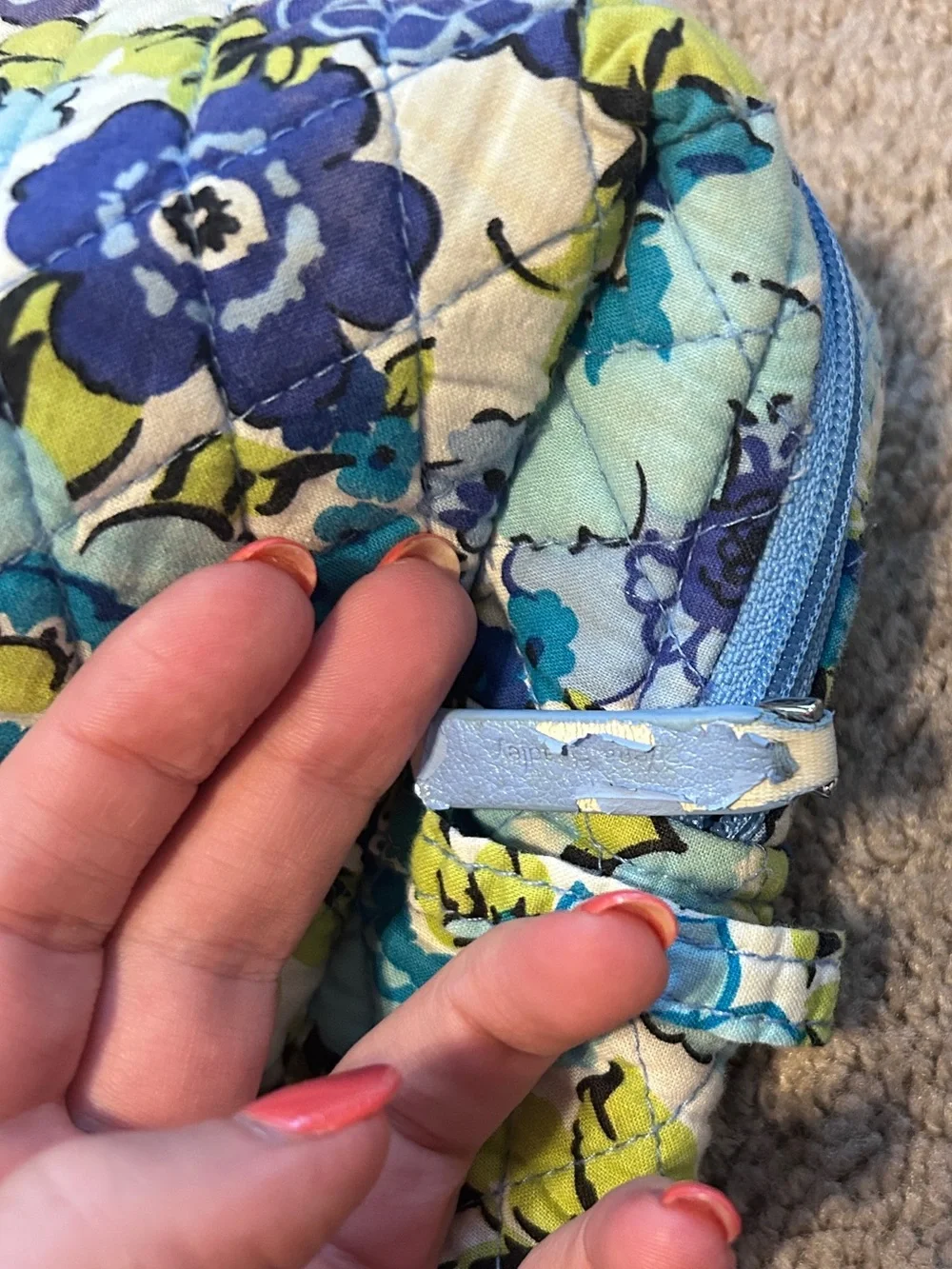Vera Bradley quilted cosmetic