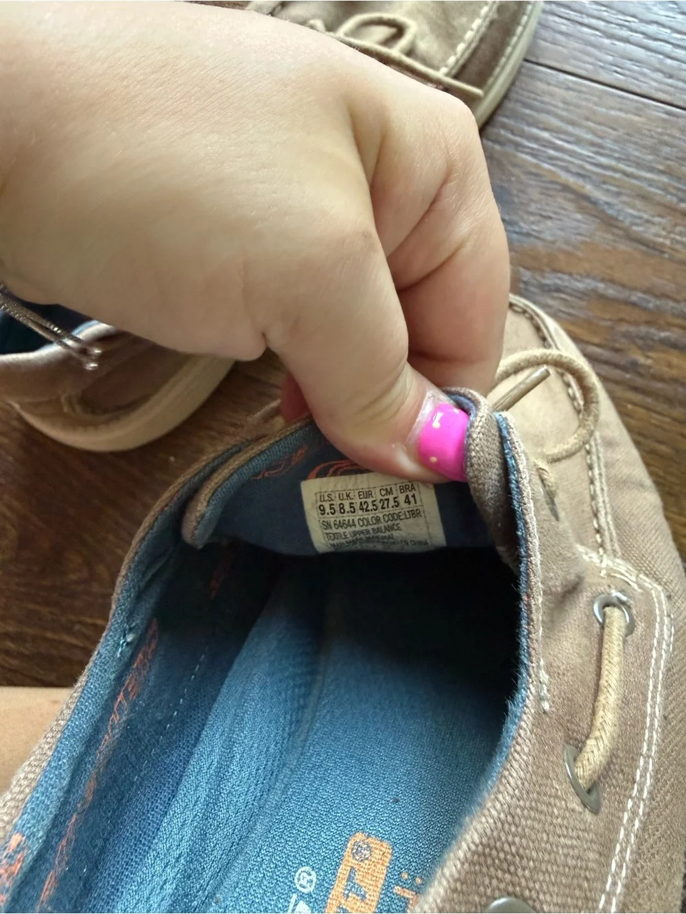 Skechers Men's Tan Canvas Boat Shoes