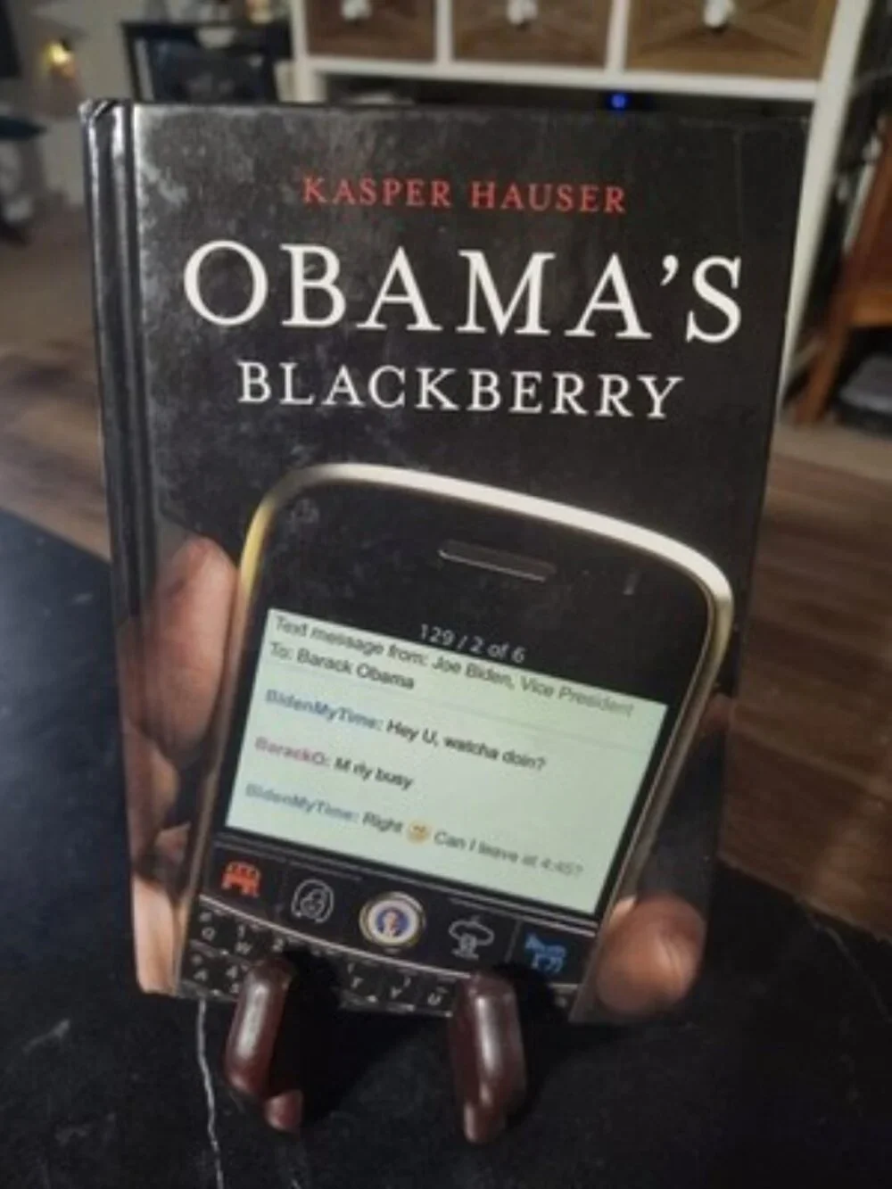 Obama's BlackBerry by Kasper Hauser (2009, Hardcover) Humor Comedy Parody
