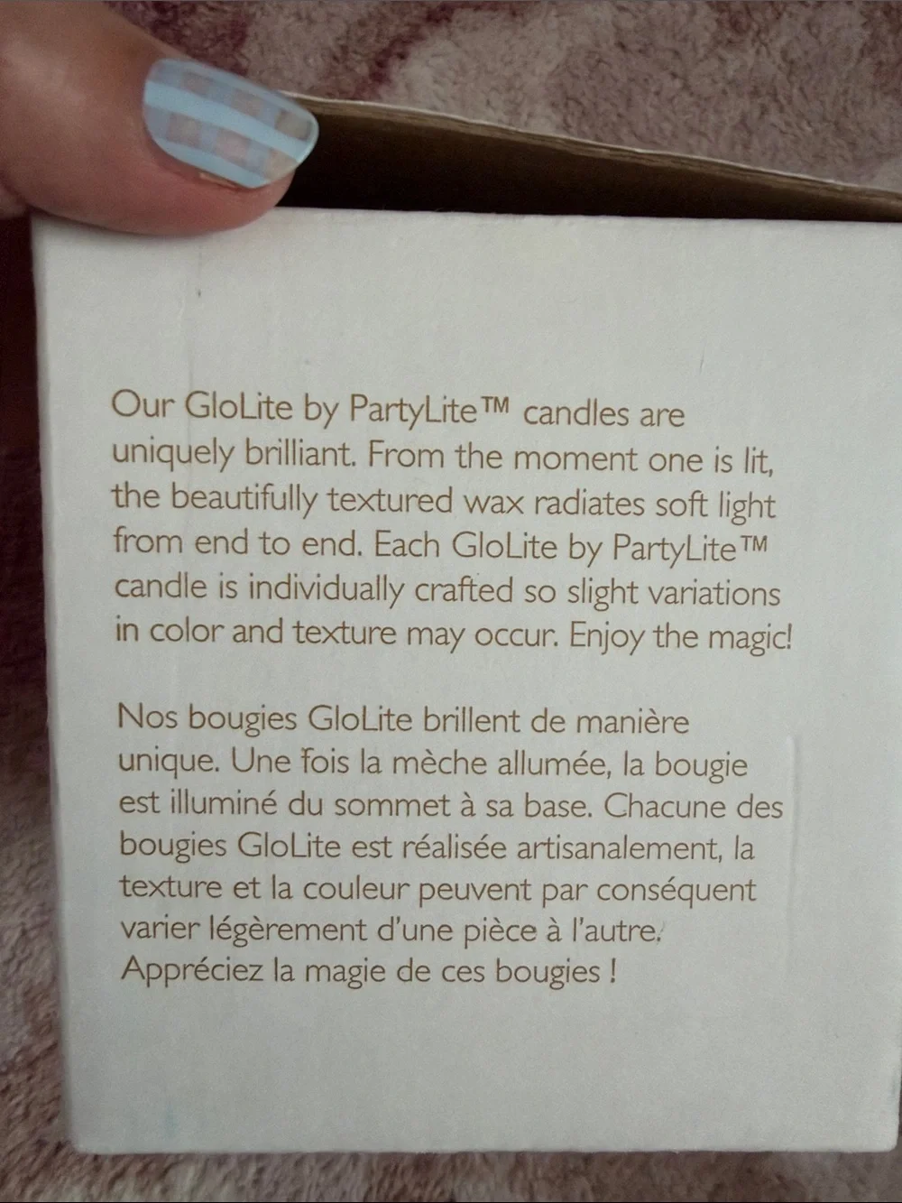 PartyLite branded glolite