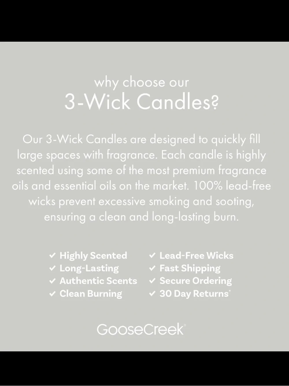 Goose Creek marshmallows wick