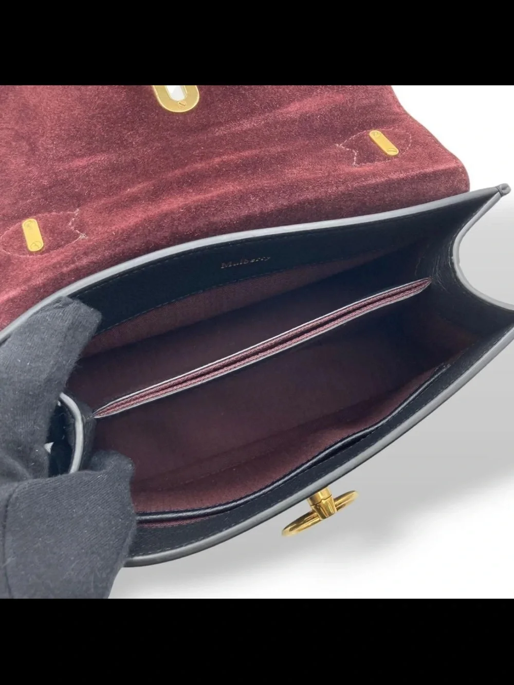 Mulberry structured satchel