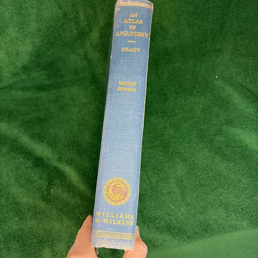 Grant's Atlas of Anatomy J.C. Boileau Grant 1947 Second Edition HC Vintage
