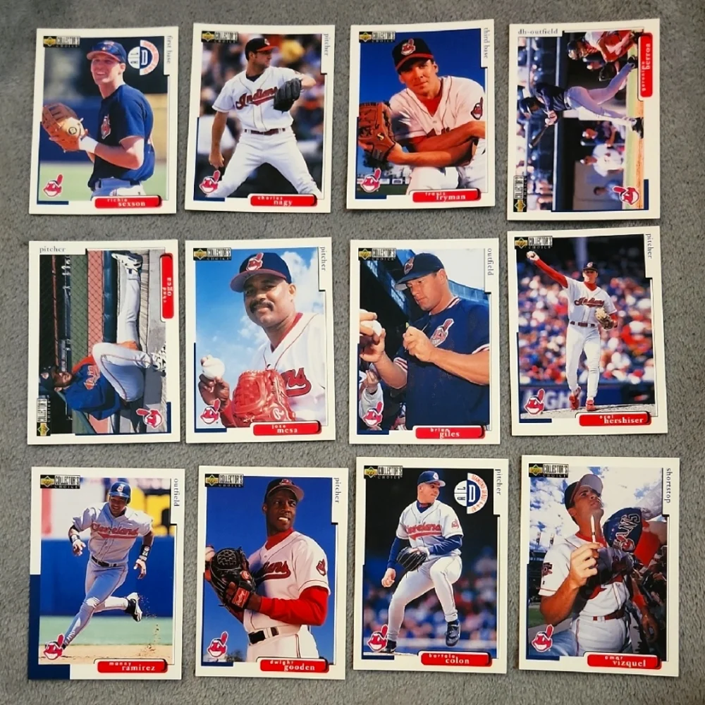 Vintage Upper Deck 1998 Collector's Choice Cleveland Indians Baseball Cards