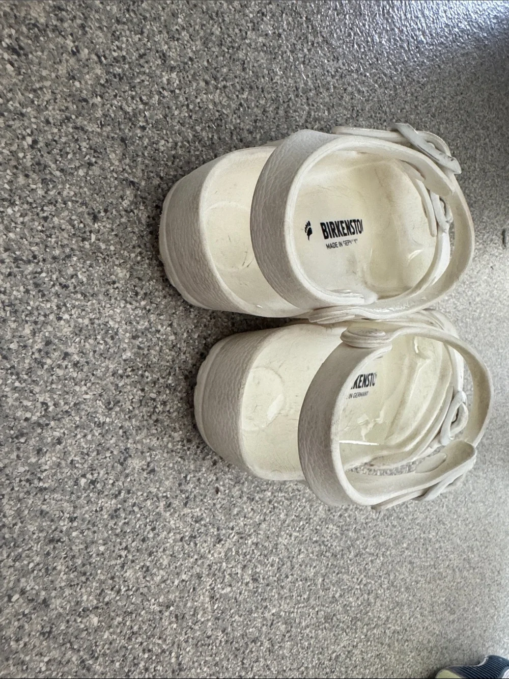 Birkenstock Kids White Buckle-Front Sandals