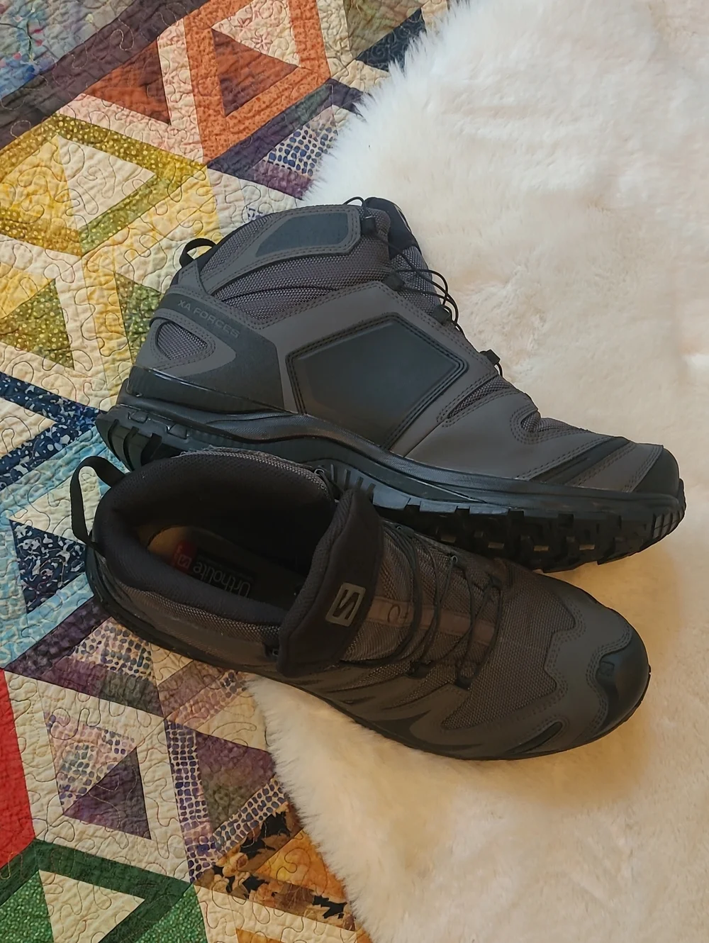 Salomon X Force Mid Gore Tech Tactical Men's Gray Mid-Top Hiking Boots 14.5