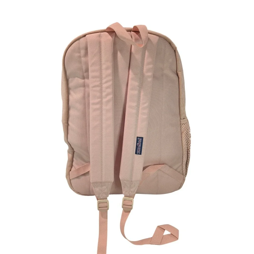 JanSport Cross Town Plus Remix Misty Rose Corduroy Backpack 15in Laptop