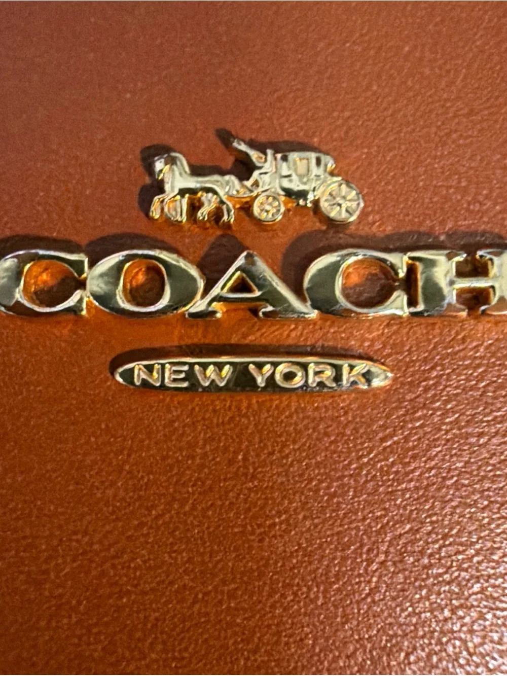 Coach sleek leather