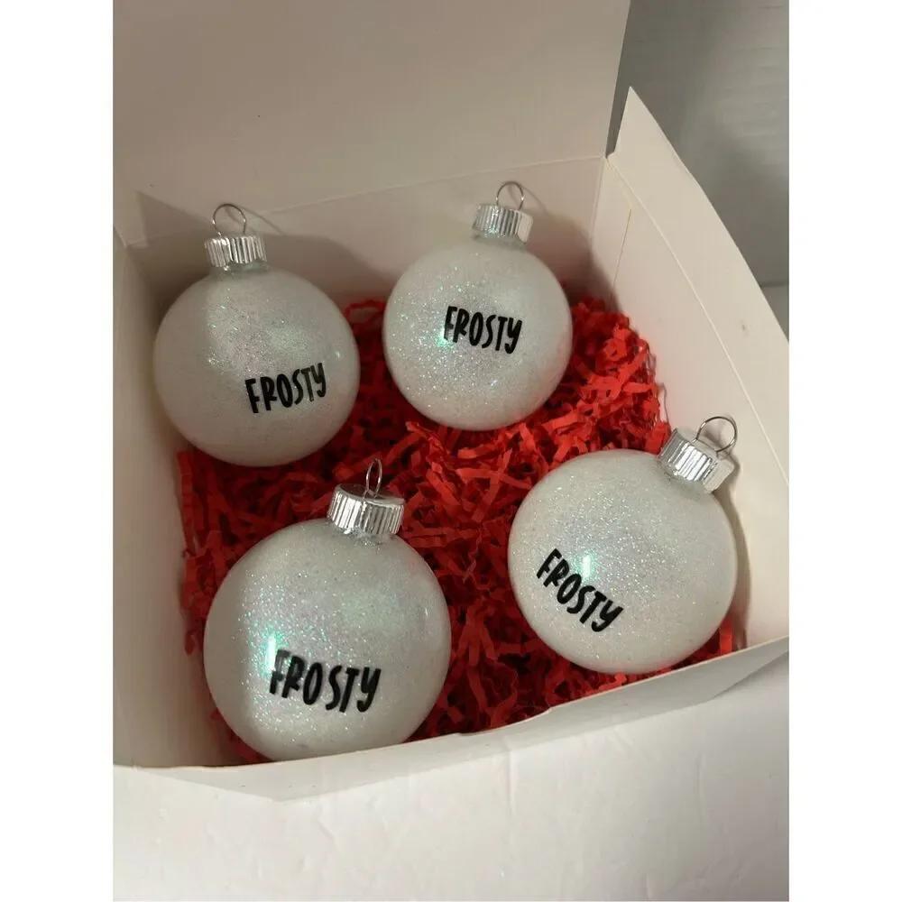 Handmade frosty snowman