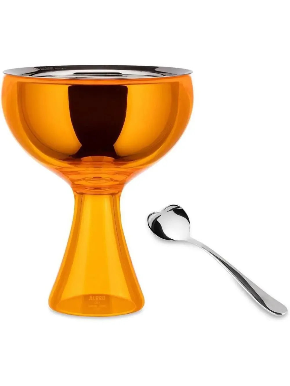 A di Alessi Big Love Bowl and Spoon Orange