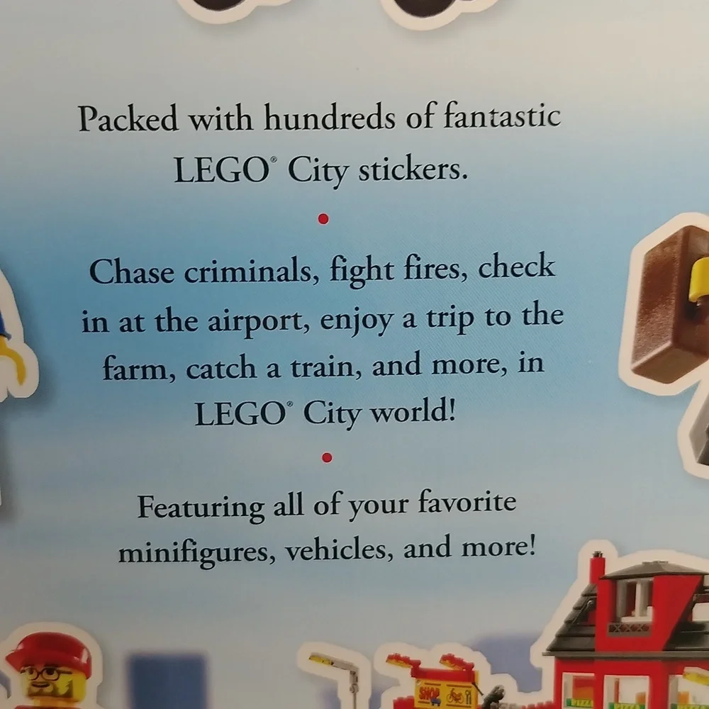 LEGO CITY Ultimate Sticker Collection 1000+ Reusable Stickers Activity Book 2011