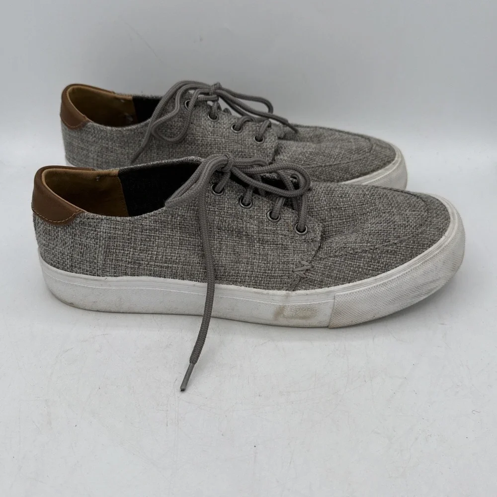 Men's Crevo Casual‎ Shoes Alec Lace Up Canvas Low Top Boat Sneakers Size 8