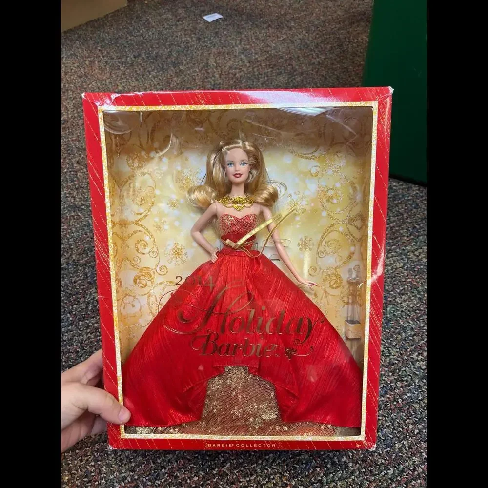 NIB MATTEL 2014  HOLIDAY BARBIE Collection Model BDH13‎