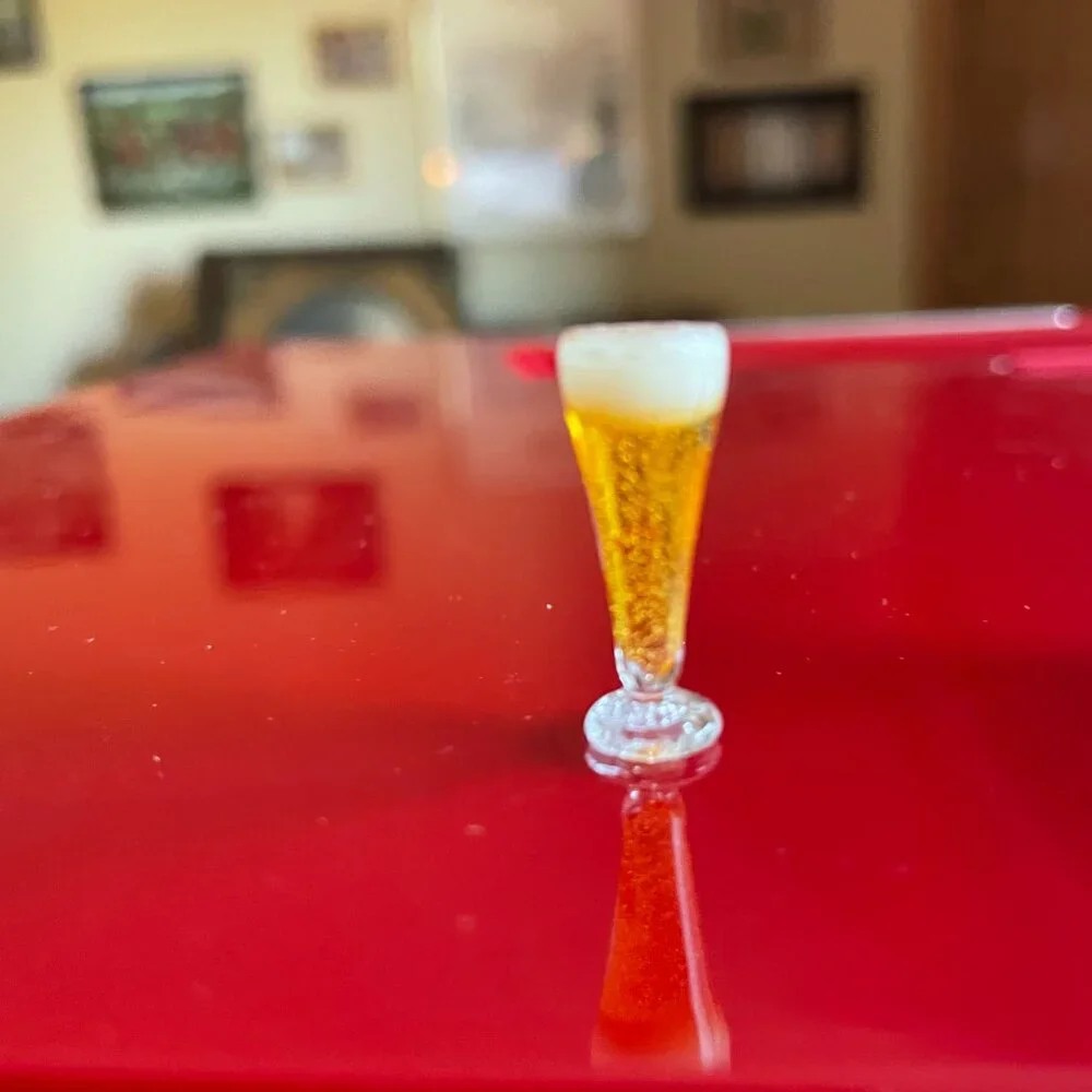 Vintage Miniature Dollhouse Drinks - 3 Beers & 1 Cocktail