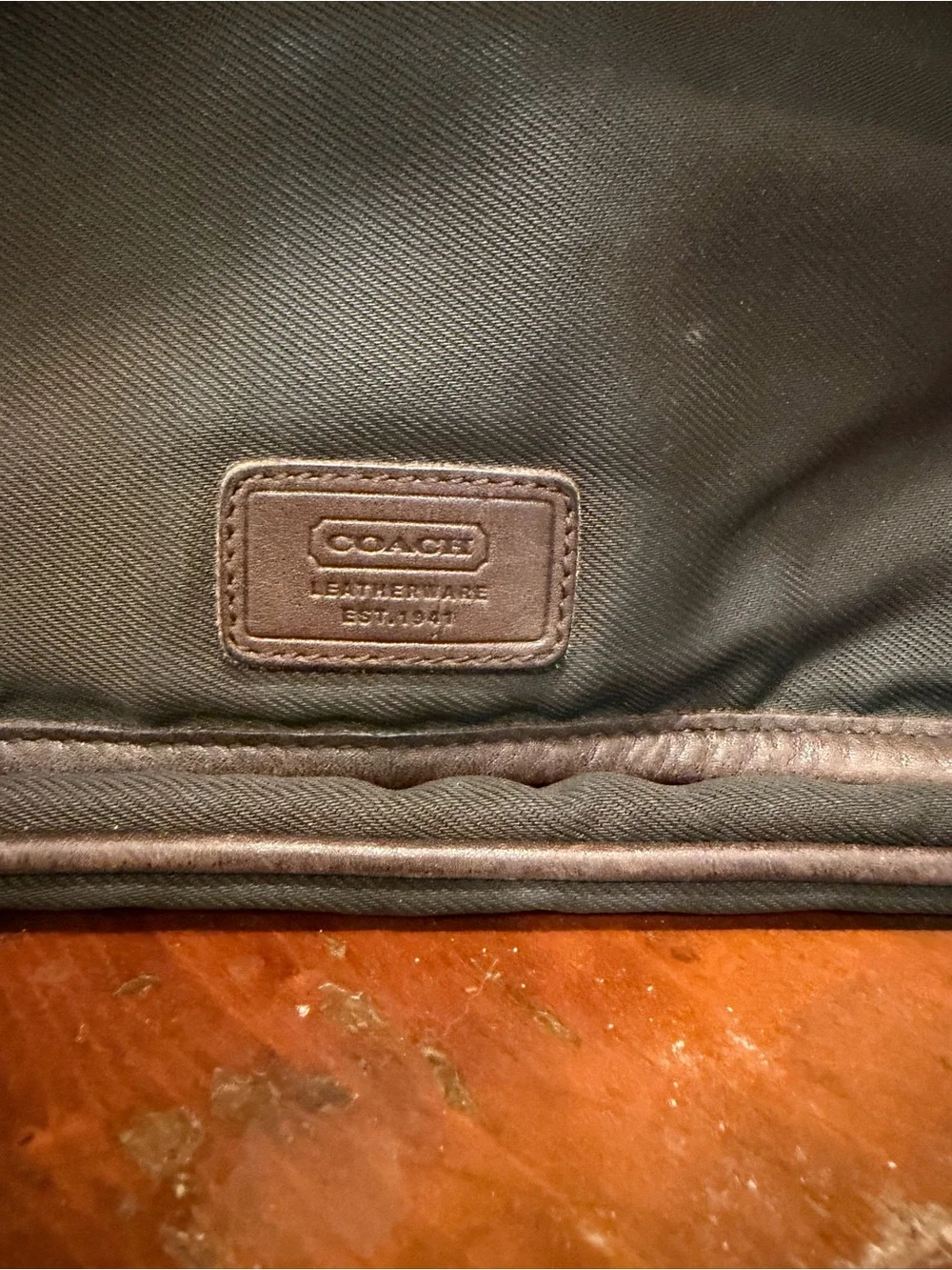 Vintage Coach 5109 Nylon Leather Messenger Bag Brown Crossbody Laptop Courier