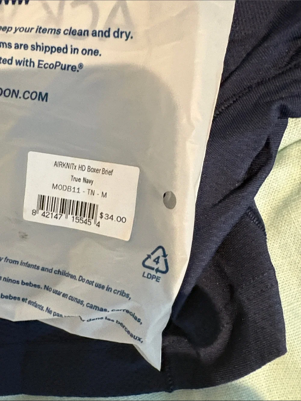 Mack Weldon soft navy