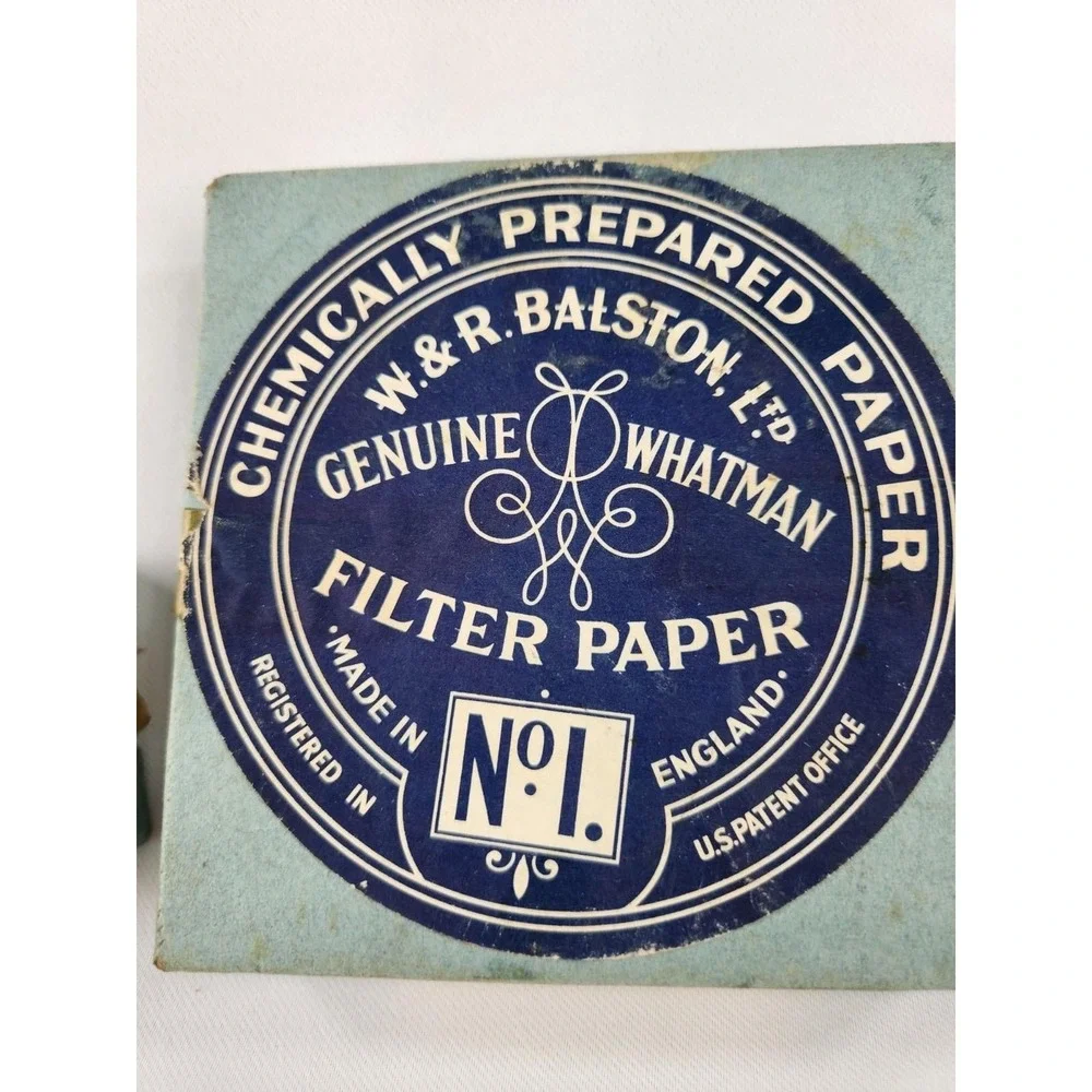 Vintage Lot Laboratory Whatman Filters Paper Box No 1 Advertising Sz Small Large