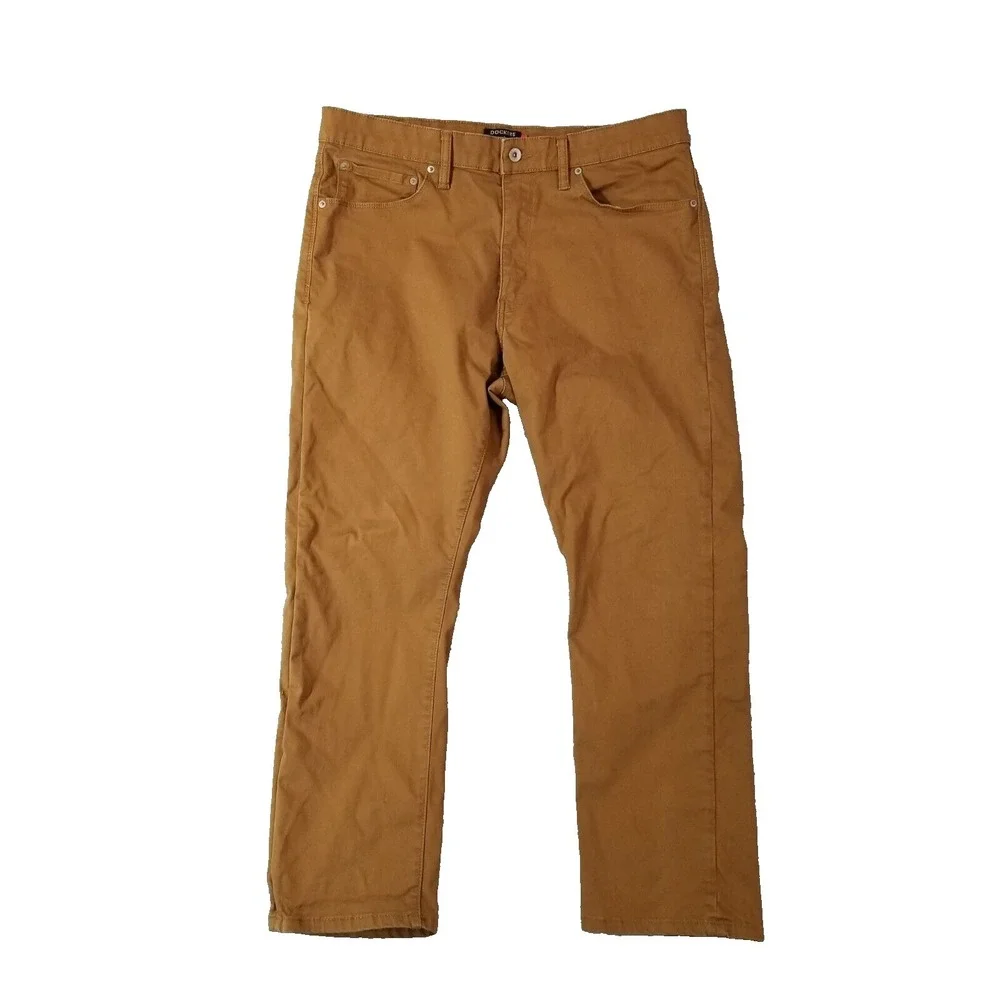 Levi's Dockers jeans men's 36x 28 regular straight Supreme Flex Brown pants