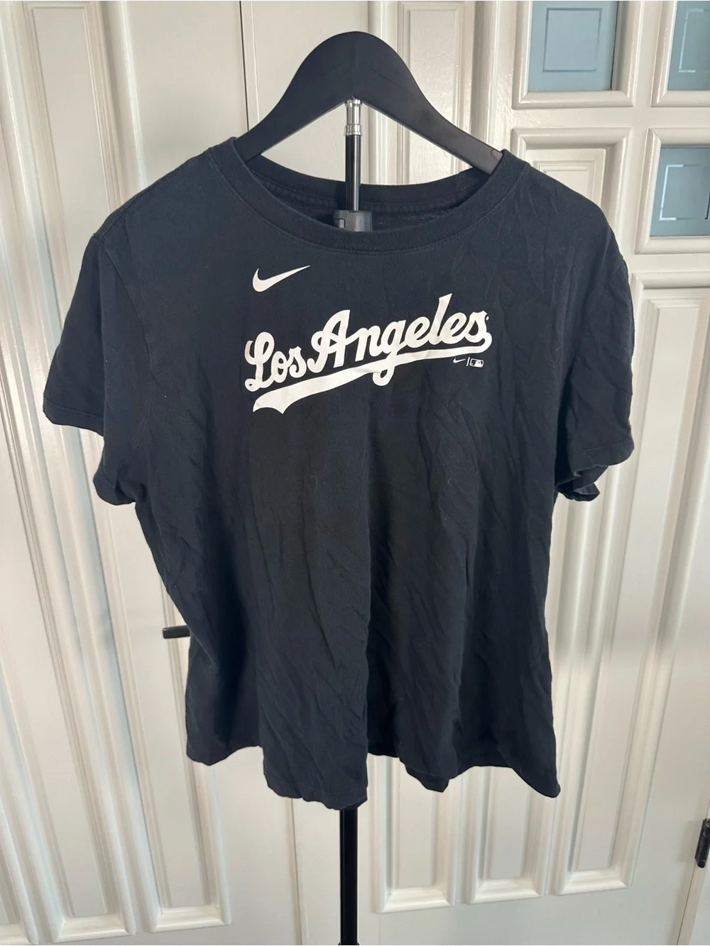 Nike Black Los Angeles Dodgers Justin Turner Script Short Sleeve Tee