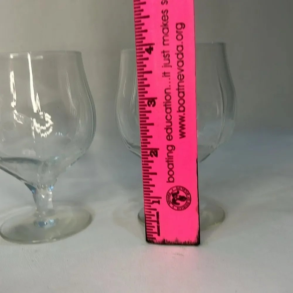 Baileys Irish Cream Liqueur Glasses 6 Oz Set 2 Stamp Logo 4 1/4 Tall 2 1/4 Round