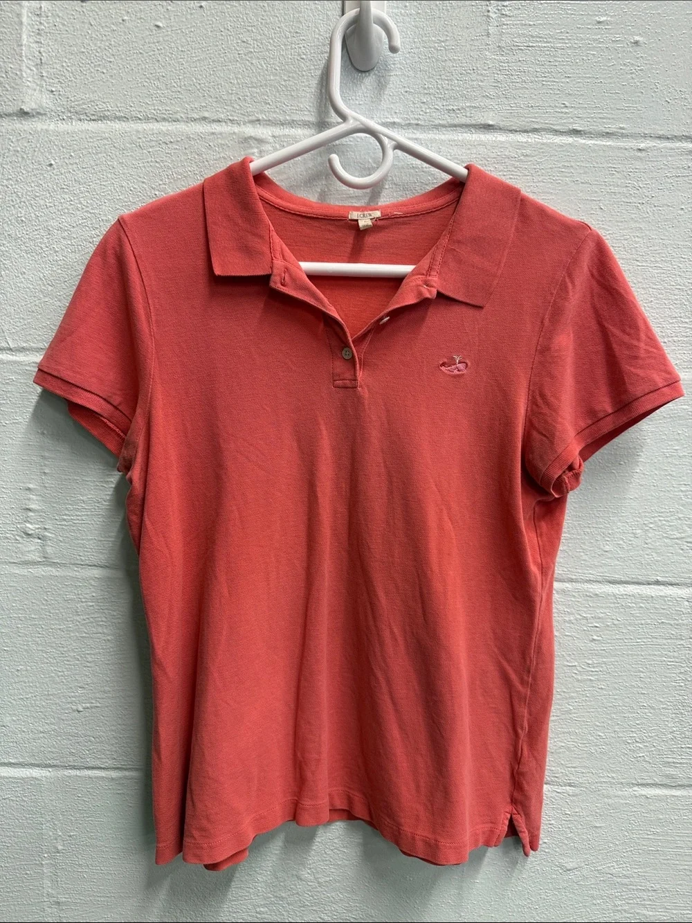 J. Crew Women's Coral Short-Sleeve Polo