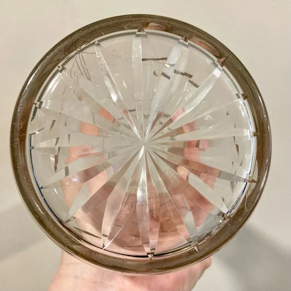 Vintage clear glass