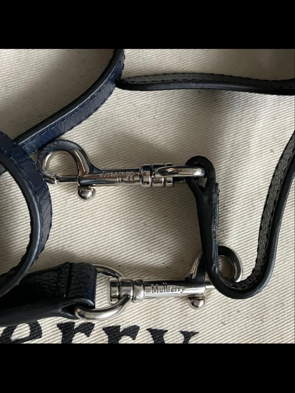 Mulberry navy leather