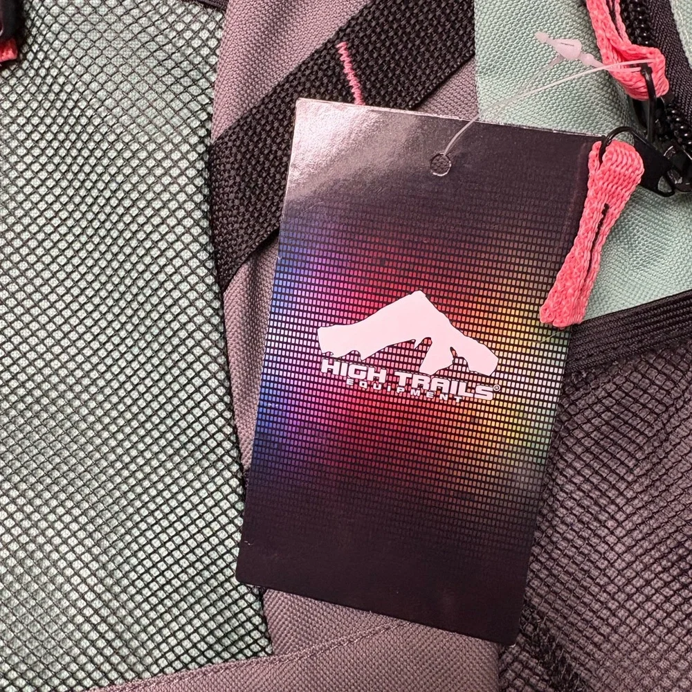 High Trails green backpack school