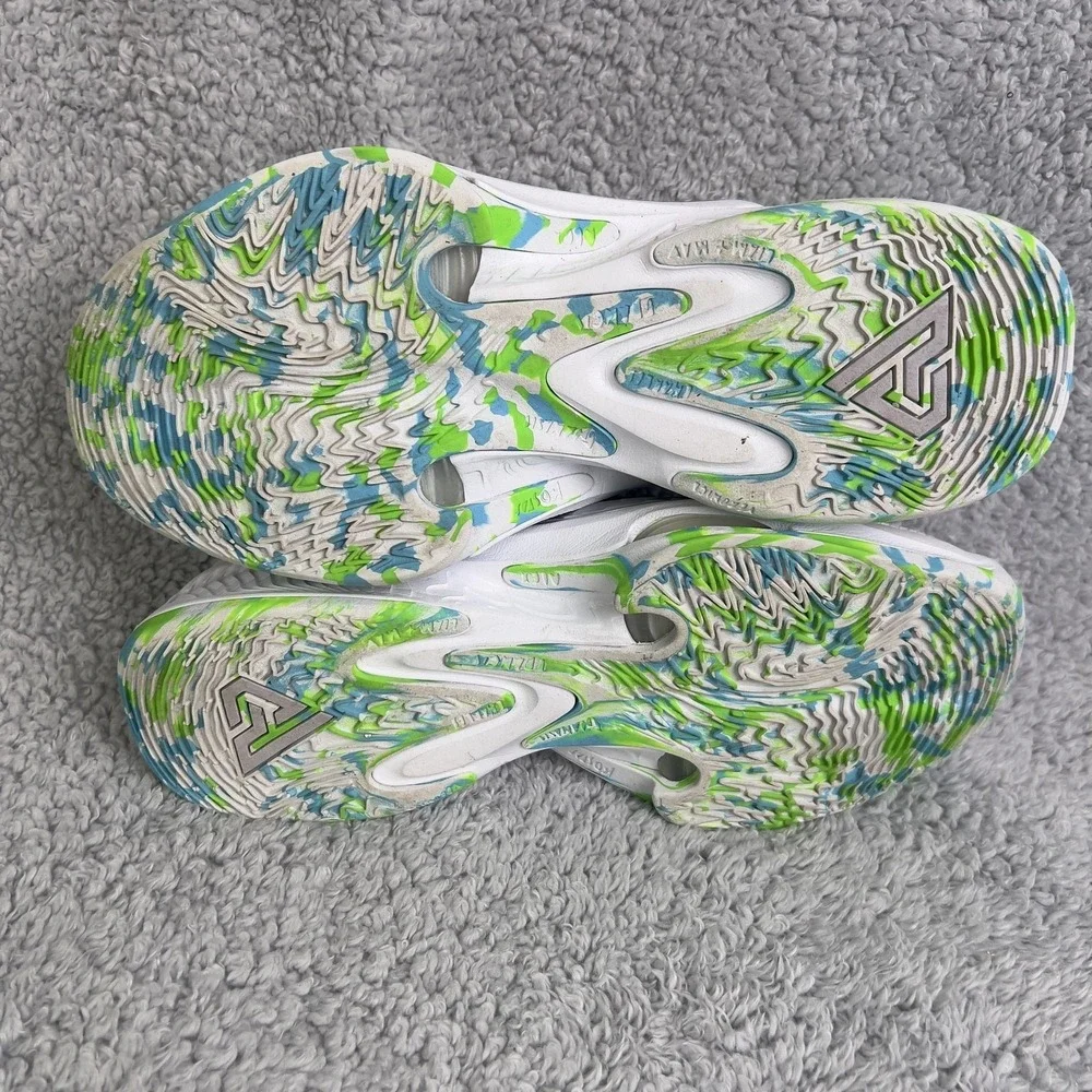 Nike Zoom Freak 4 Shoes Mens Size 9 White Green Basketball DJ6149-101 Sneakers