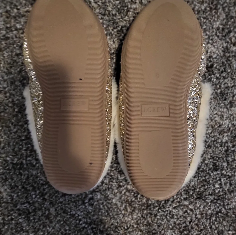J. Crew glam slippers