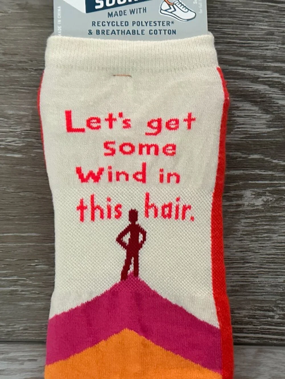 NWT Blue Q Sneaker Socks Sz L XL Fits W 9 - 13 M 8 - 12 Colorful & Fun