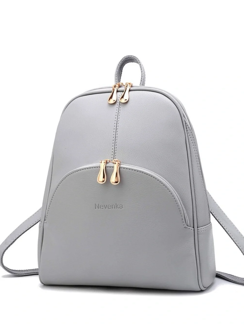 Nevenka Light Gray Women's Backpack Purse