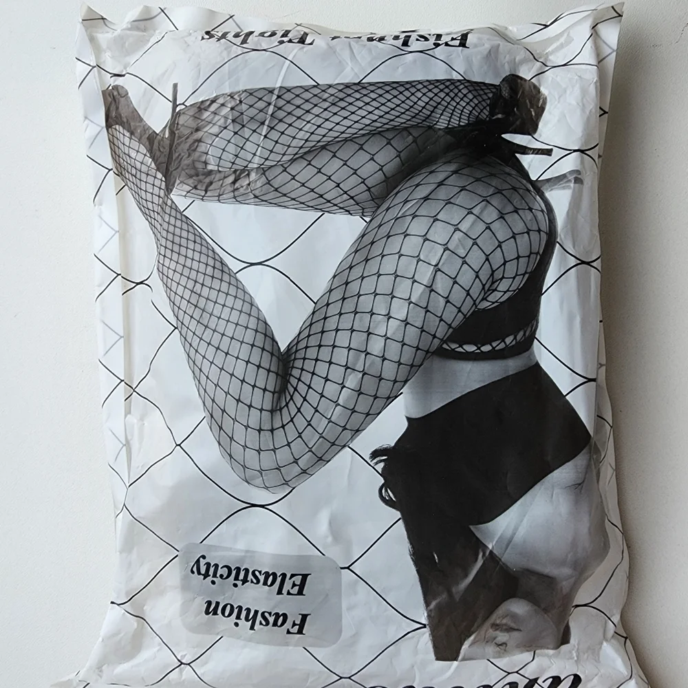 Set Of 2 Fishnet Stockings Fishnet  Stocking Pantyhose Tights Black OS