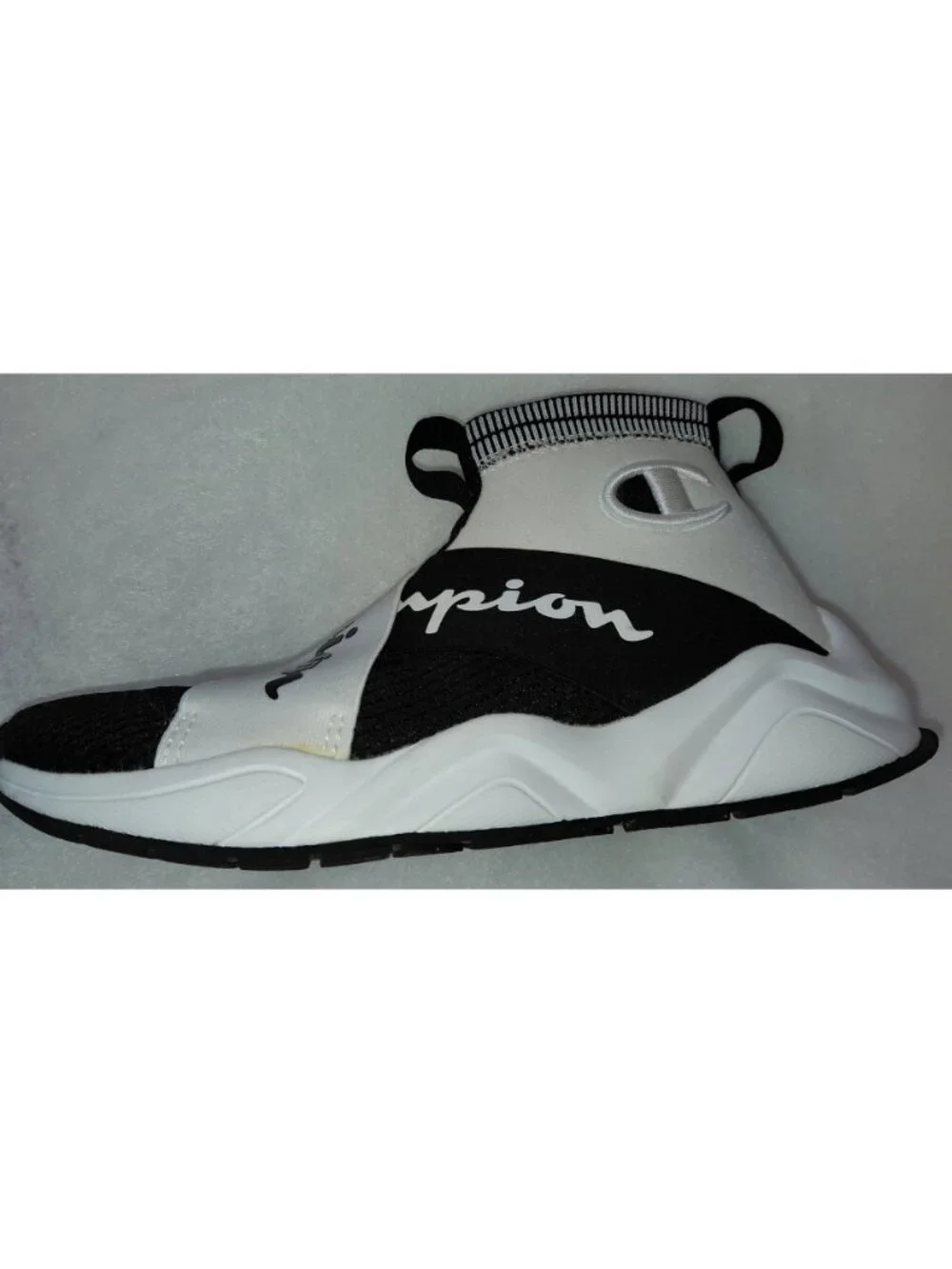 Champion Rally Crossover High-Top Slip-on Sneakers Black/White Size 7Y