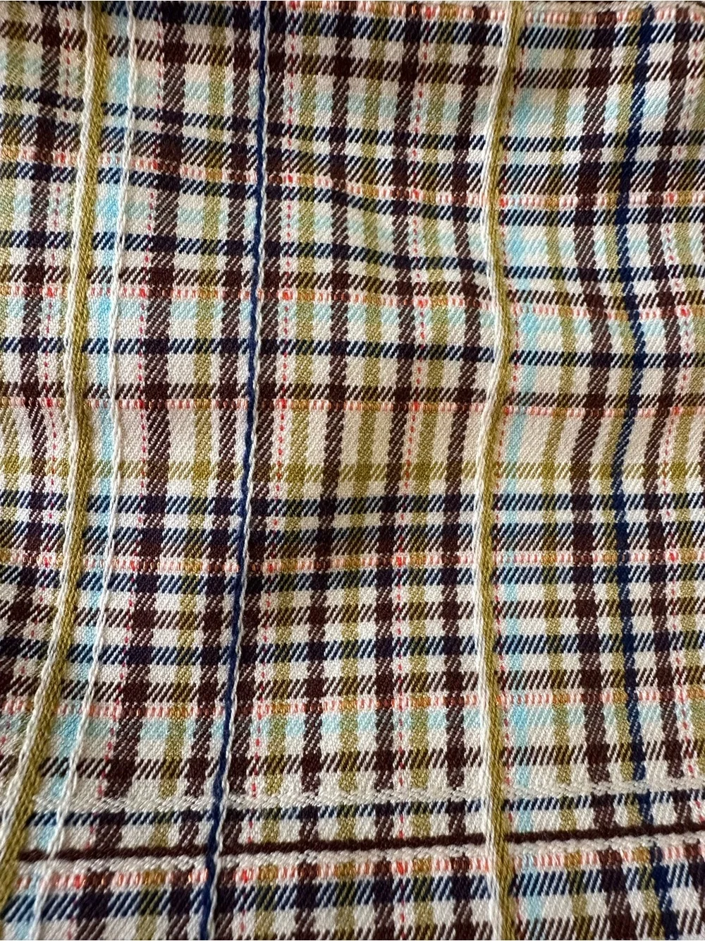 Free People Grunge 90s Bohemian Nice Choice Plaid Pull On Barrel Pants Large NWT