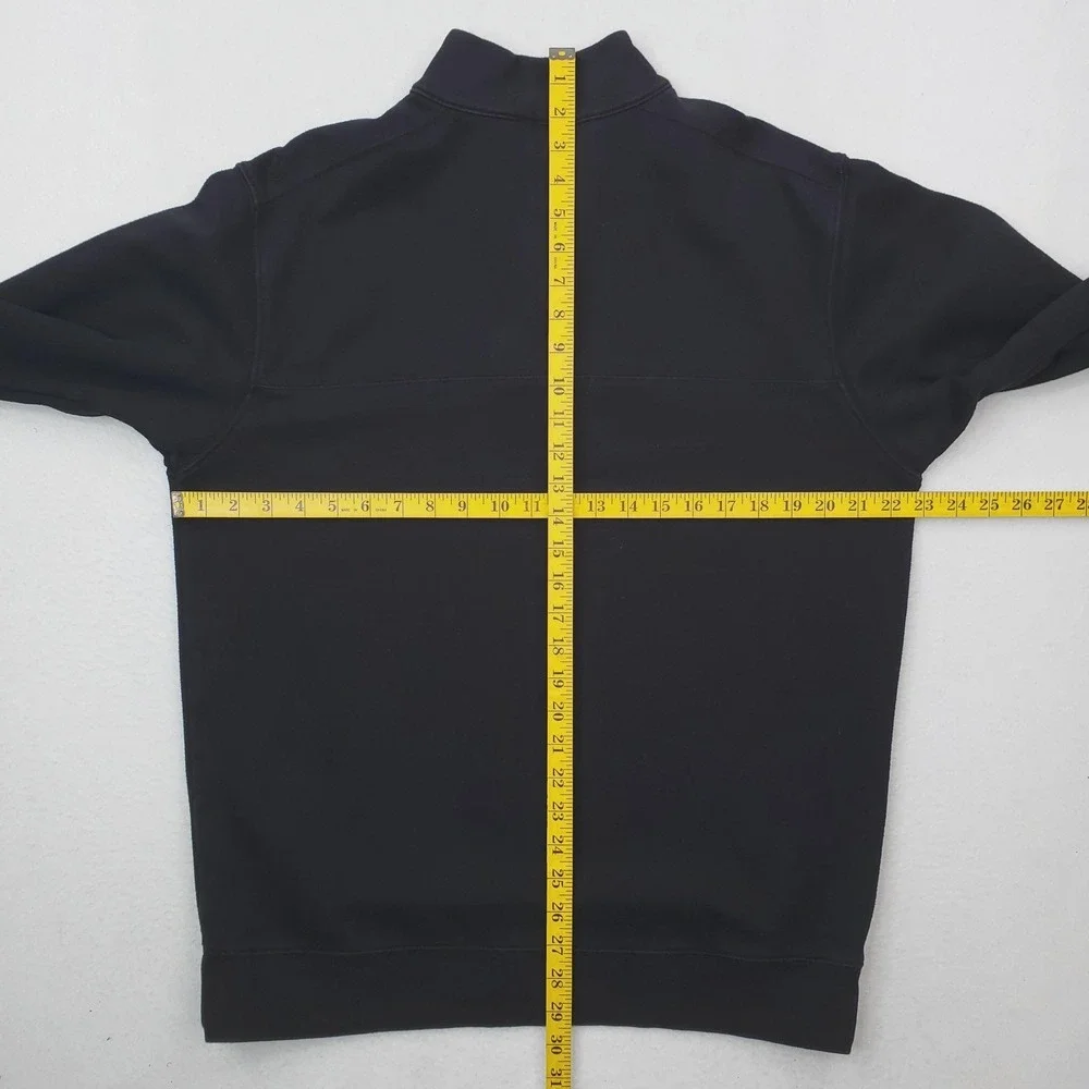 Columbia Quarter Zip Sweatshirt Mens Large Black Fleece Mock Neck Pullover
