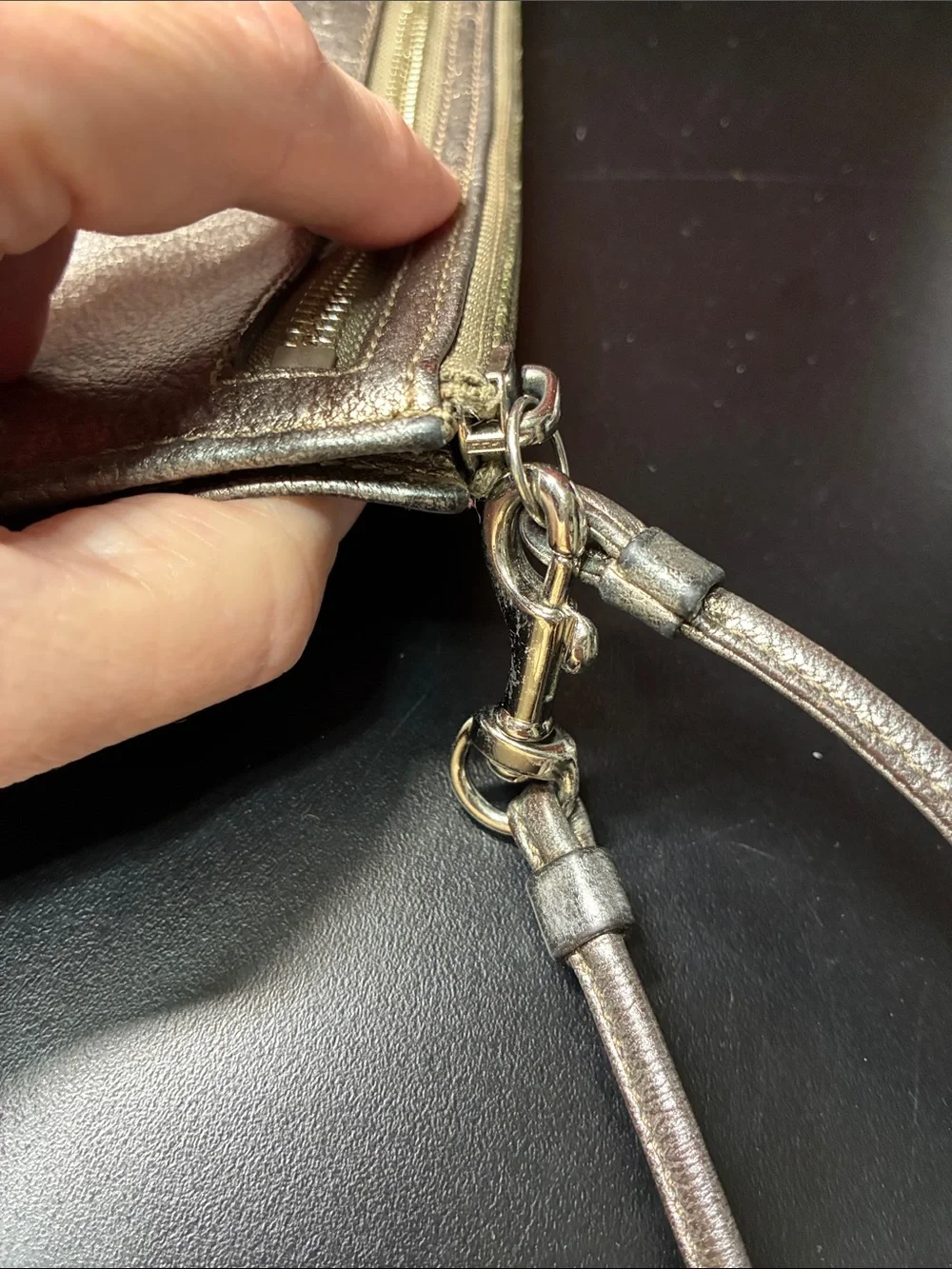 Coach compact wristlet