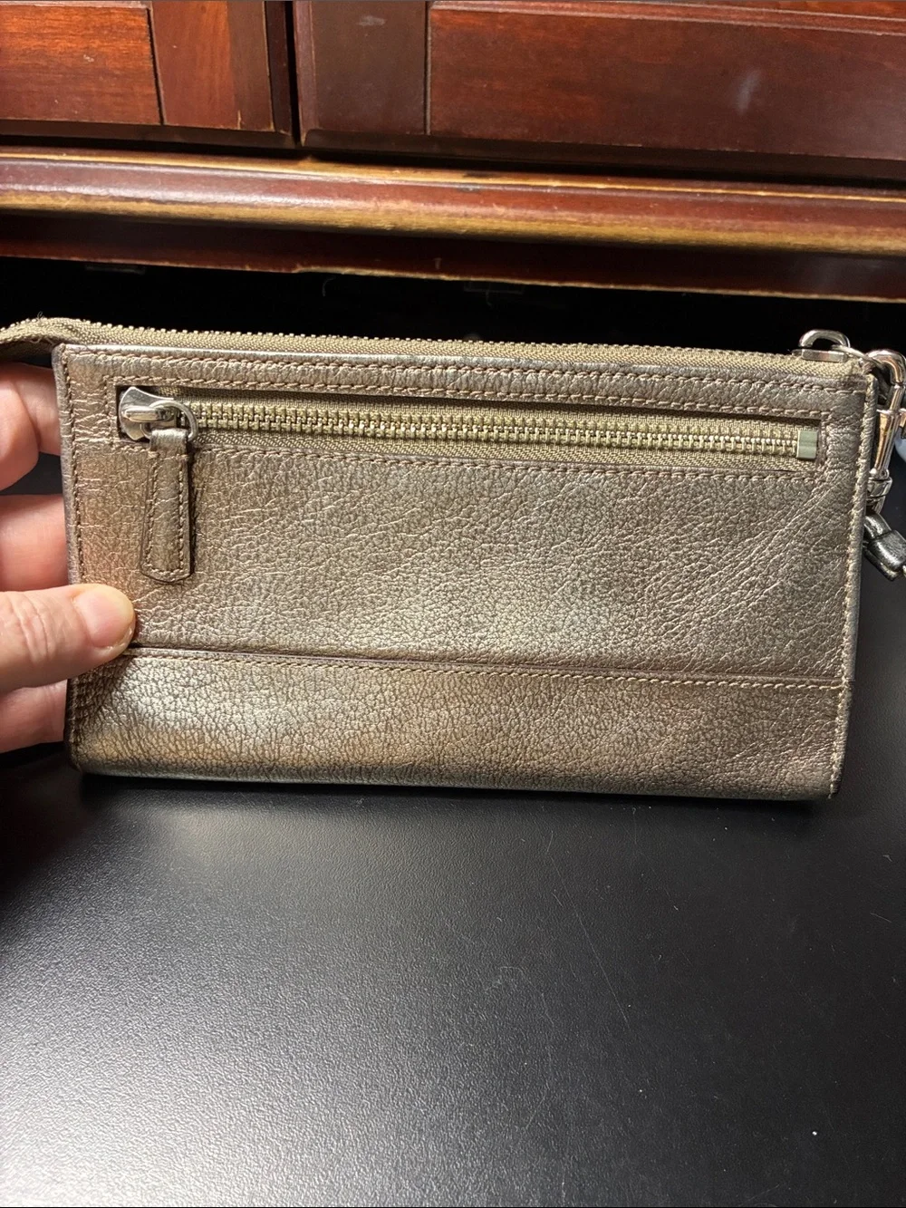 Coach compact wristlet